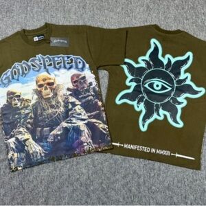 Godspeed Graphic Tee - Olive Green